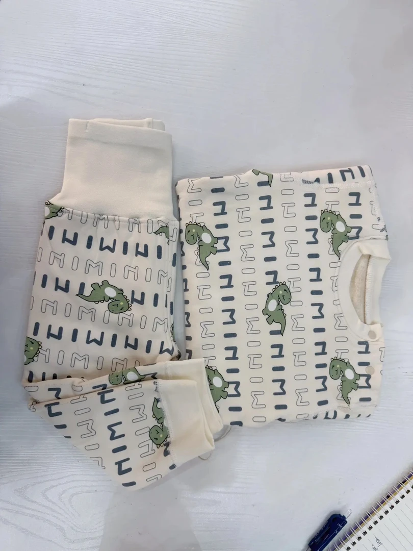 男童保暖内衣高腰加绒套装