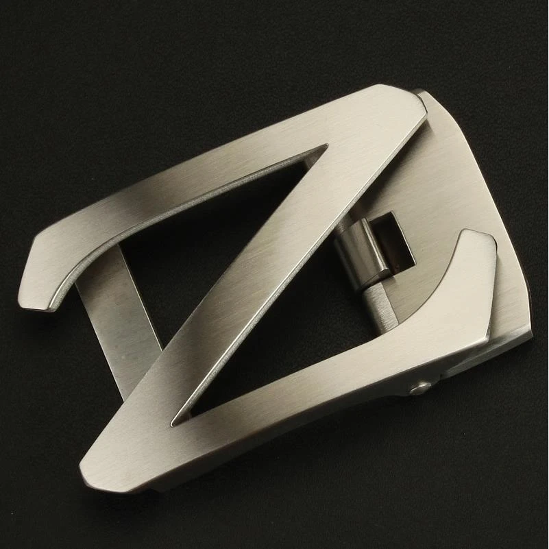 不锈钢自动扣皮带头扣头男士腰带扣头配件Z字母3.5cm内径休闲韩版