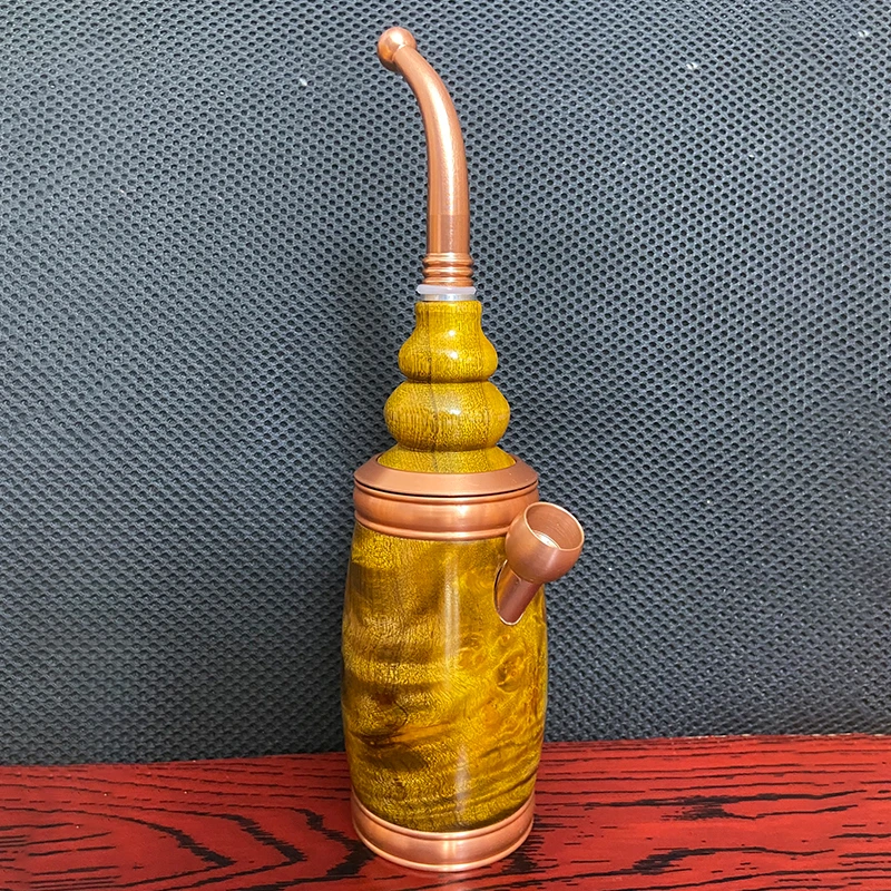 云南特色手工艺品黄金樟蛋形葫芦头木雕