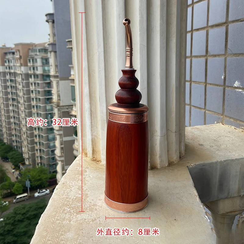 红花梨葫芦大号款四用高度32厘米 外直径8厘米