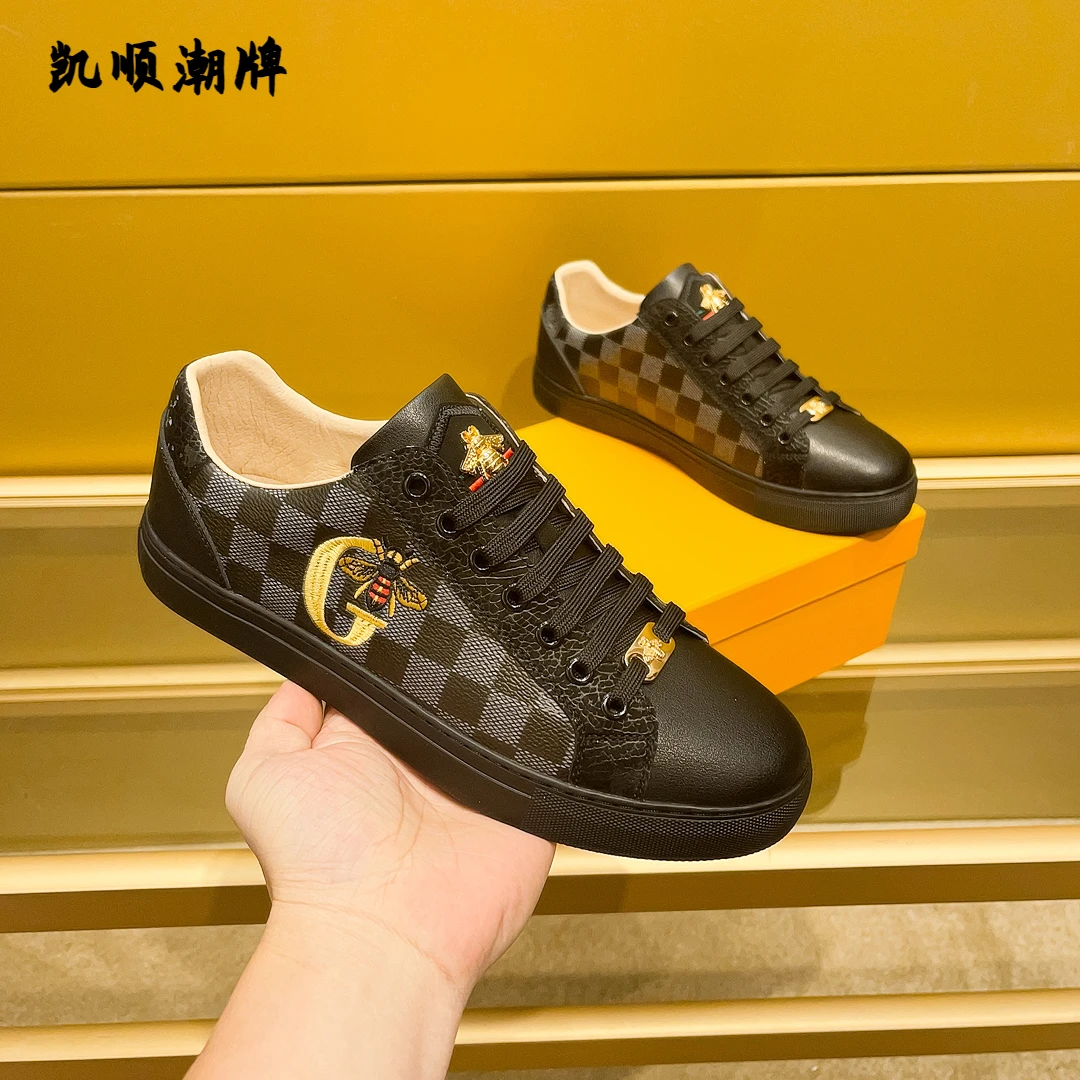 国际轻奢潮牌男士运动轻奢时尚百搭透气潮流印花夏季潮鞋休闲板鞋