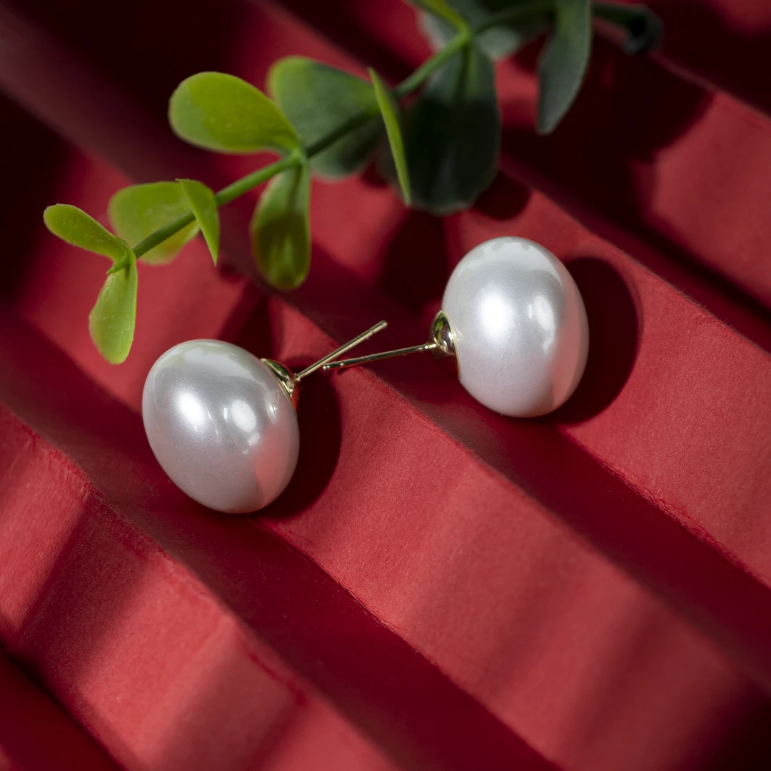 铜合金仿珍珠耳饰 ED1291B气质百搭款耳钉