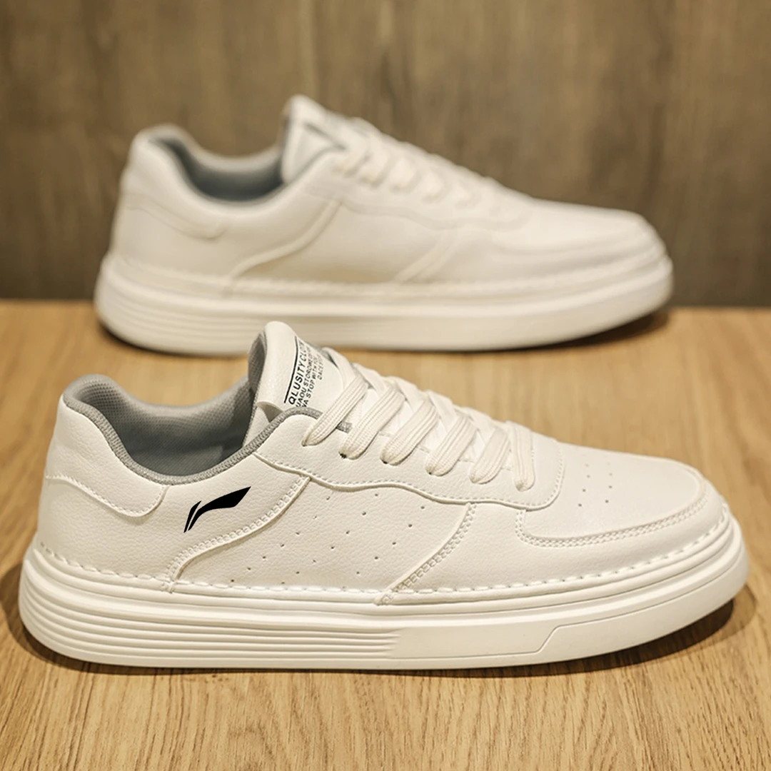 李宁贵人男鞋2024新款秋季透气板鞋运动休闲高级感百搭潮鞋骑行鞋