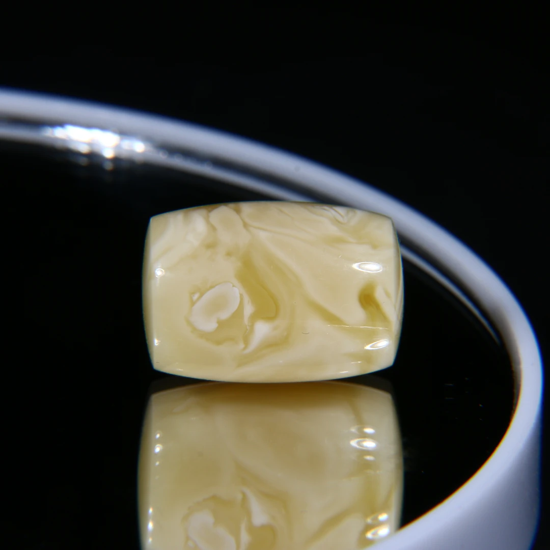 特惠18.4mm浓蜡妖花桶珠 天然琥珀蜜蜡 文玩配饰 一物一拍