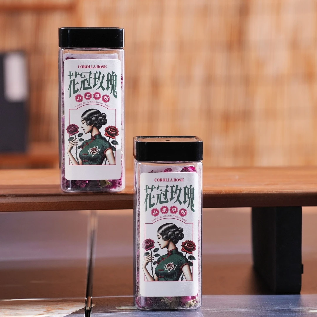 花冠玫瑰平阴核心产区玫瑰花花冠30g罐装