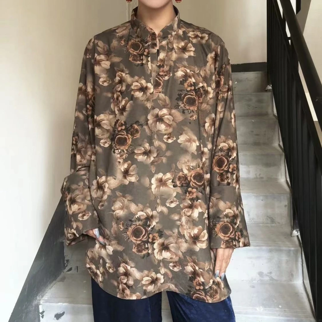 女士衬衣复古简约高级显瘦时尚连衬衣