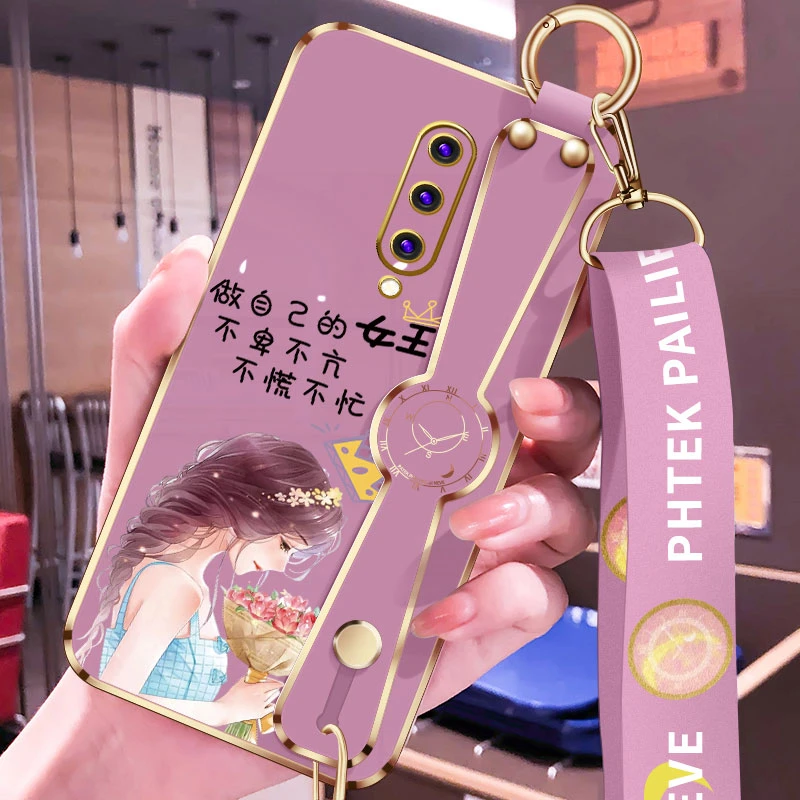 一加10pro手机壳新款1+8女王8pro电镀斜挎腕带八挂绳十硅胶软支架