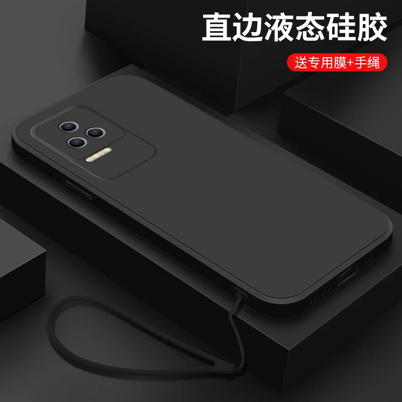经典黑色小米红米K50手机壳简约男k50pro新款硅胶红米K50电竞版女
