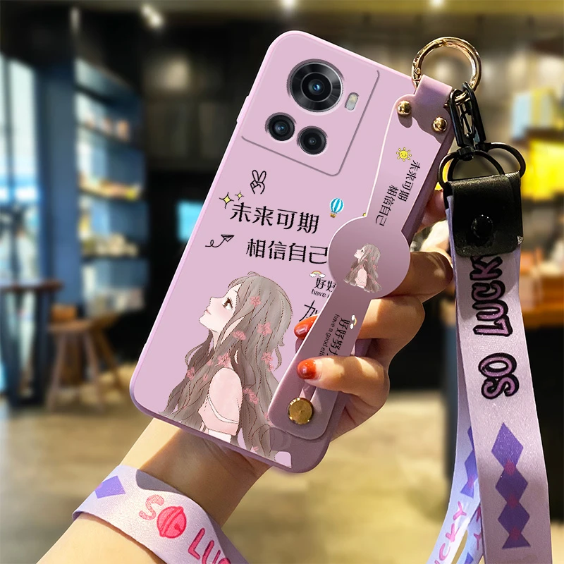 适用一加ace手机壳新款1+ACE未来可期斜挎腕带挂绳液态硅胶软全包