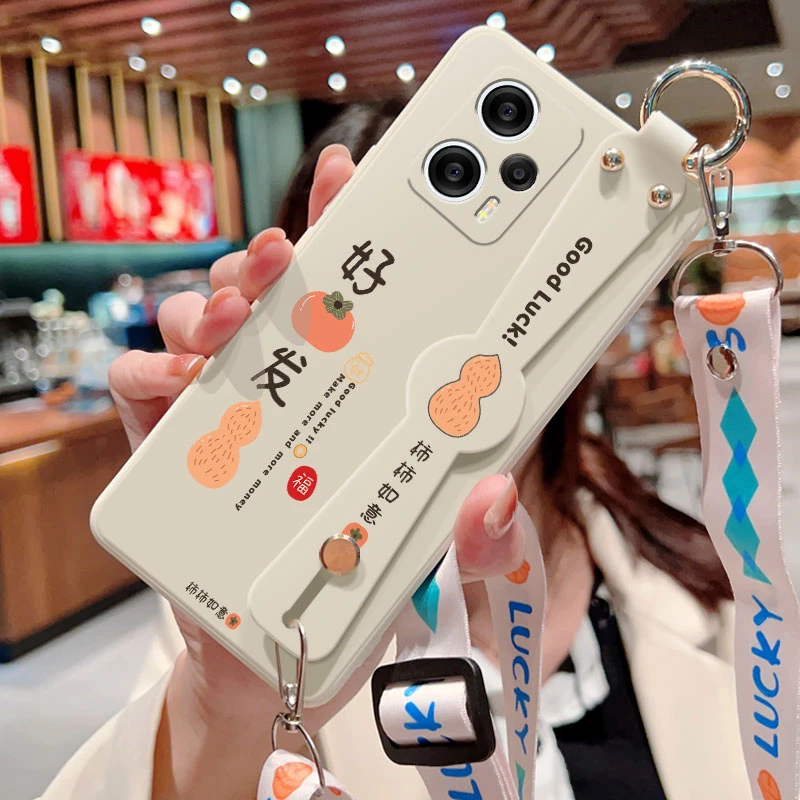 红米note12turbo手机壳新款小米note12turbo斜挎腕带好柿发生液态