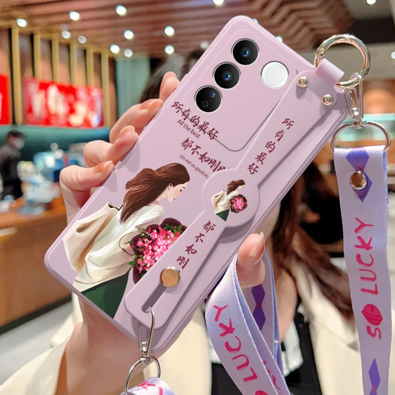 vivos16手机壳新款s16pro斜挎腕带挂绳por刚刚好s16e硅胶软壳VIVO