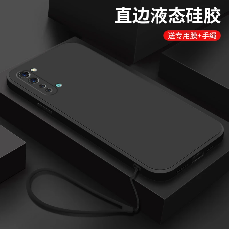 经典黑色opporeno3手机壳简约男新款硅胶Reno3Pro个性Reno3元气版