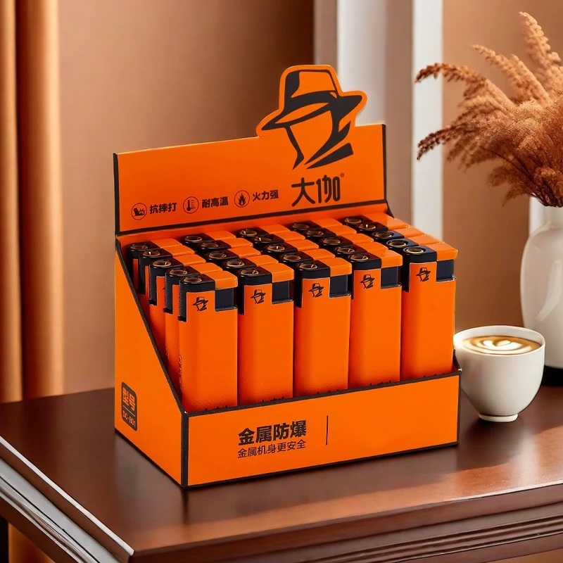 2024新款大伽高档防风打火机批发国潮金属防风打火机超市家用商店