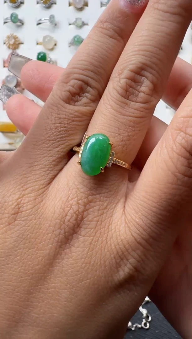 【闪购商品】翡翠戒指未镶嵌天然缅甸翡翠