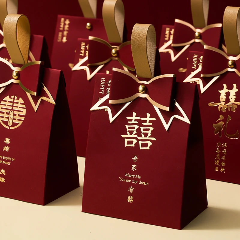 喜糖盒子订婚喜宴糖盒结婚专用2024新款高级小众婚礼伴手礼盒空盒