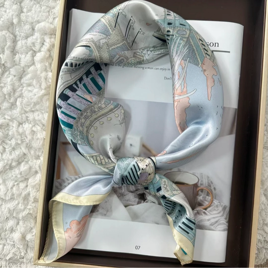 高定轻奢铆钉相连围巾