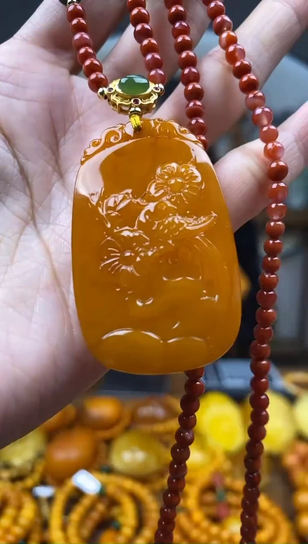 【闪购商品】琥珀裸石未镶嵌首饰 假1赔4（多样性发货1件