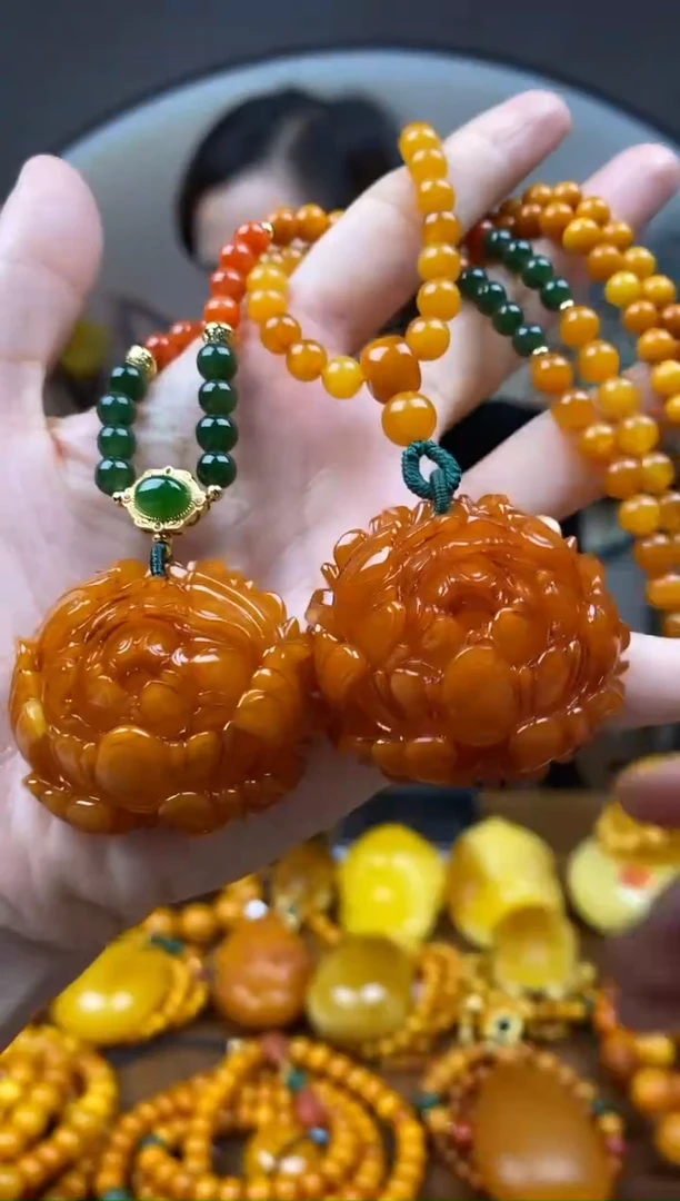 【闪购商品】琥珀裸石未镶嵌首饰 假1赔4（多样性发货1件（微瑕22