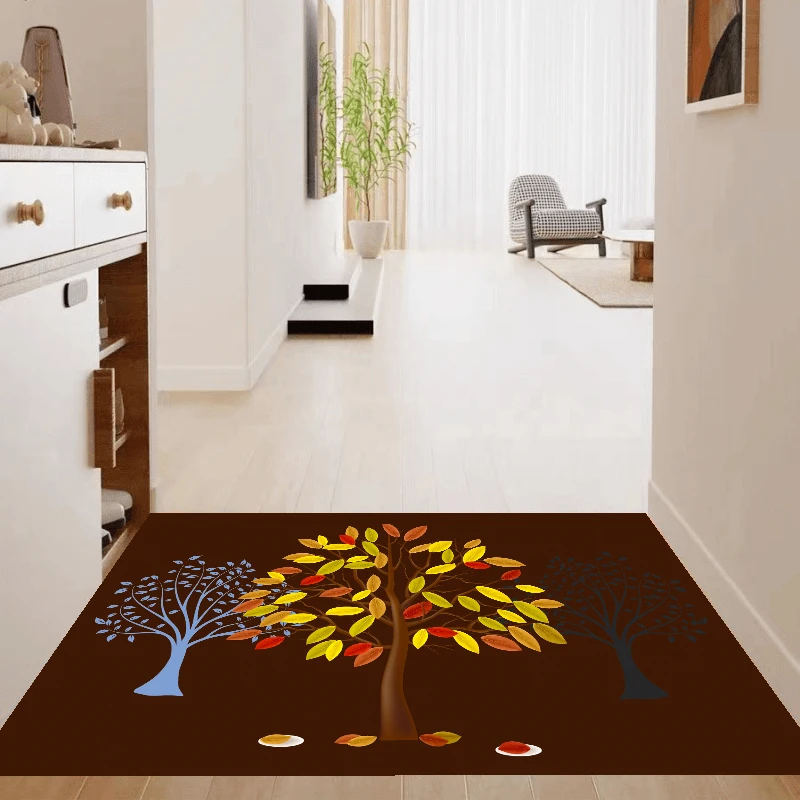 水晶绒 摇米树 家用卧室床边走廊玄关地垫入户门垫防滑脚垫裁剪
