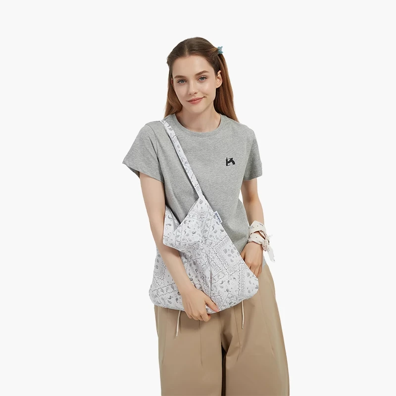 BIKKIE白色小腰果 限定花色百搭韩版夏天透气布袋子布包