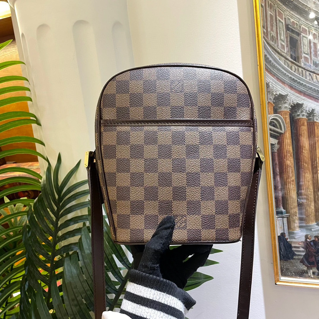 95新 LouisVuitton/路易威登 御古屋/52063/棋盘格酒壶斜挎包