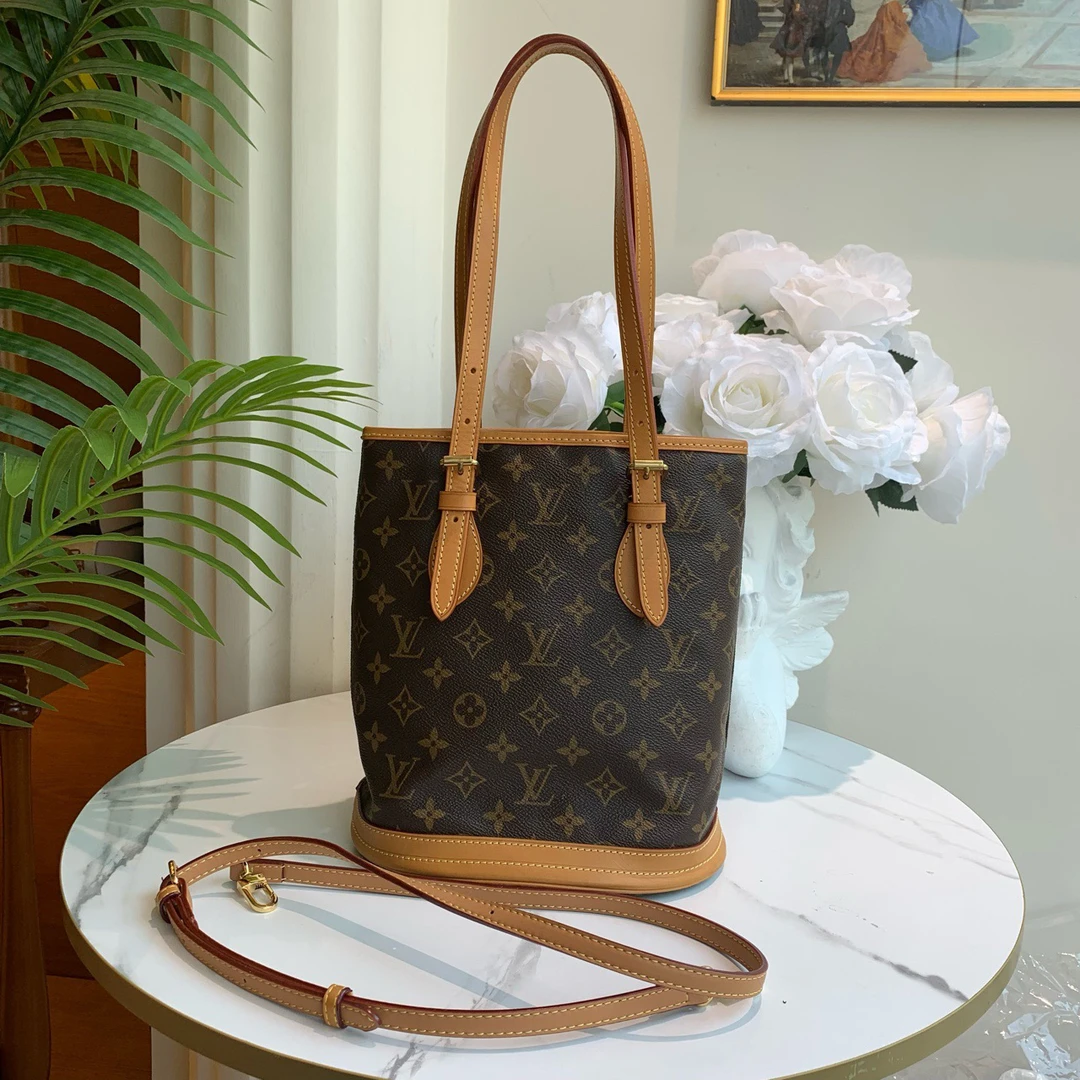 95新 LouisVuitton/路易威登 御古屋/04262/中古小水桶包配翻98年