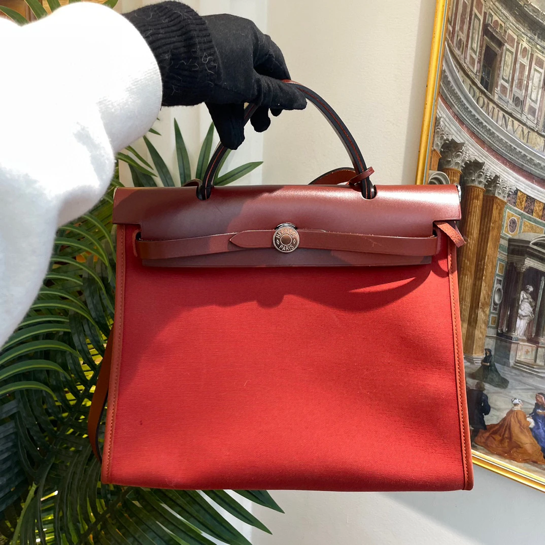 95新 Hermes/爱马仕 御古屋/86826/31herbag T刻 钥匙锁