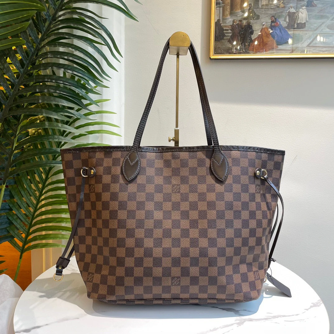 95新 LouisVuitton/路易威登 御古屋/29024/棋盘格中号nf 13年