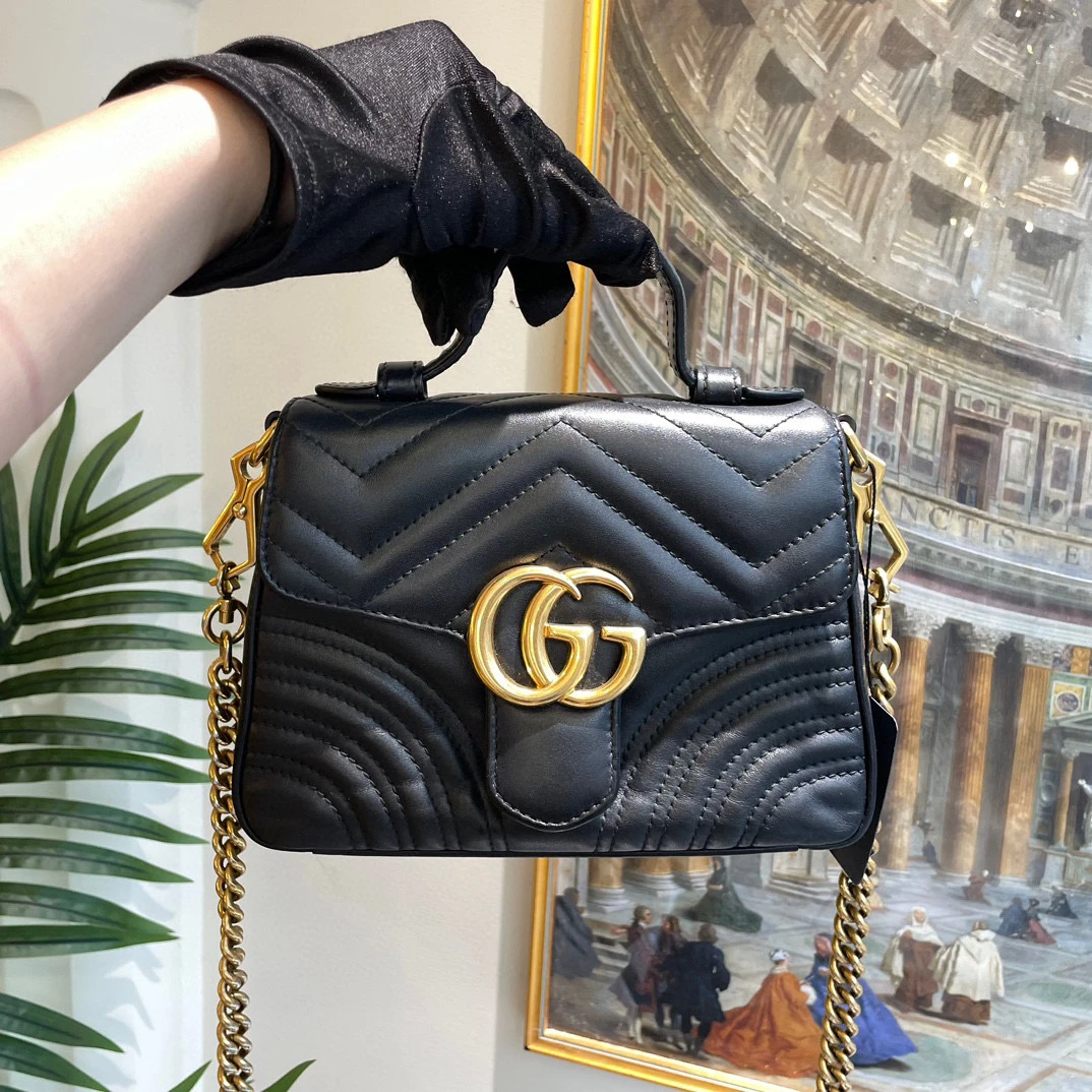95新 GUCCI/古驰 御古屋/47022/马蒙邮差斜挎包
