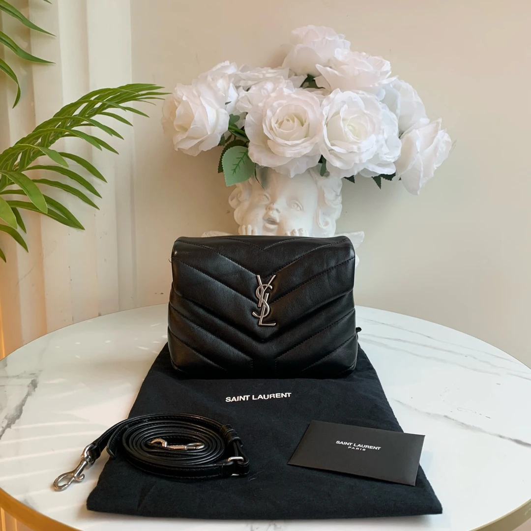 95新 YSL/圣罗兰 御古屋/82649/luoluo黑银