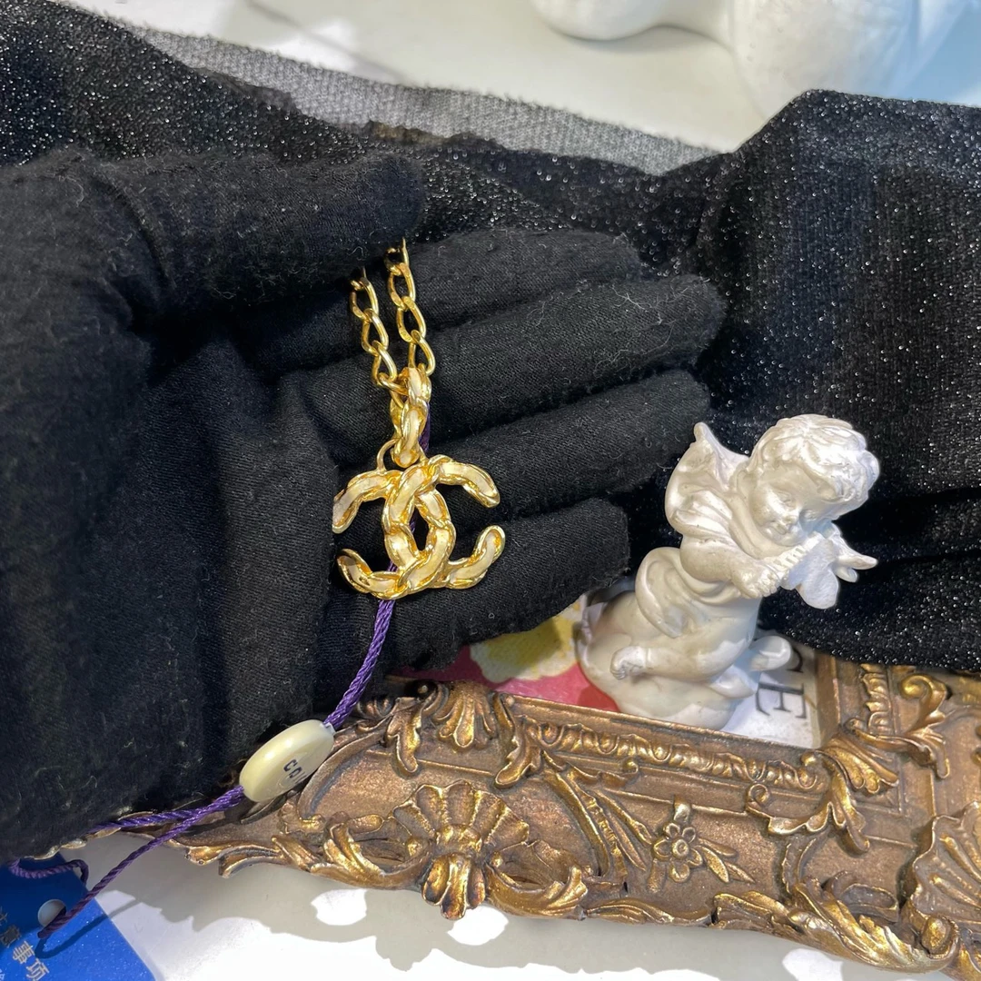 95新 Chanel/香奈儿 御古屋/69118/双C金色毛衣链