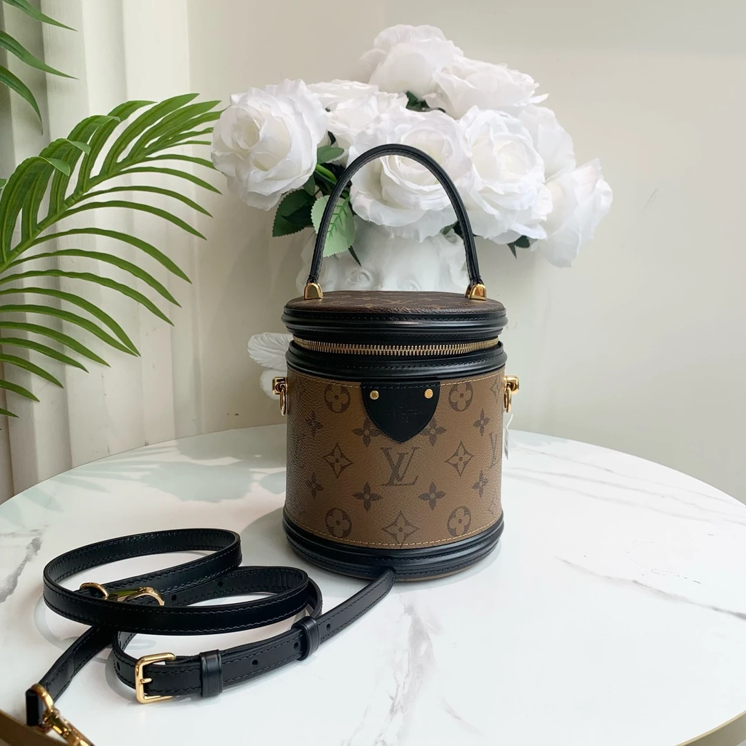 95新 LouisVuitton/路易威登 御古屋/70903/发财筒 芯片 缺钥匙