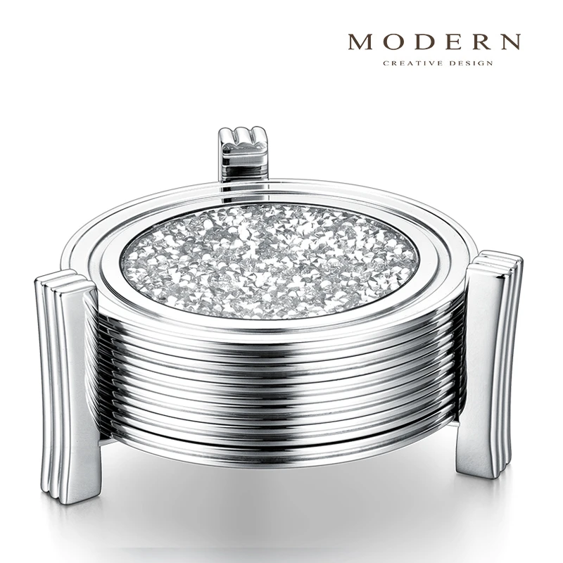 摩登MODERN原创北欧黑胡桃木石功夫茶杯垫托玻璃水杯子垫隔热垫