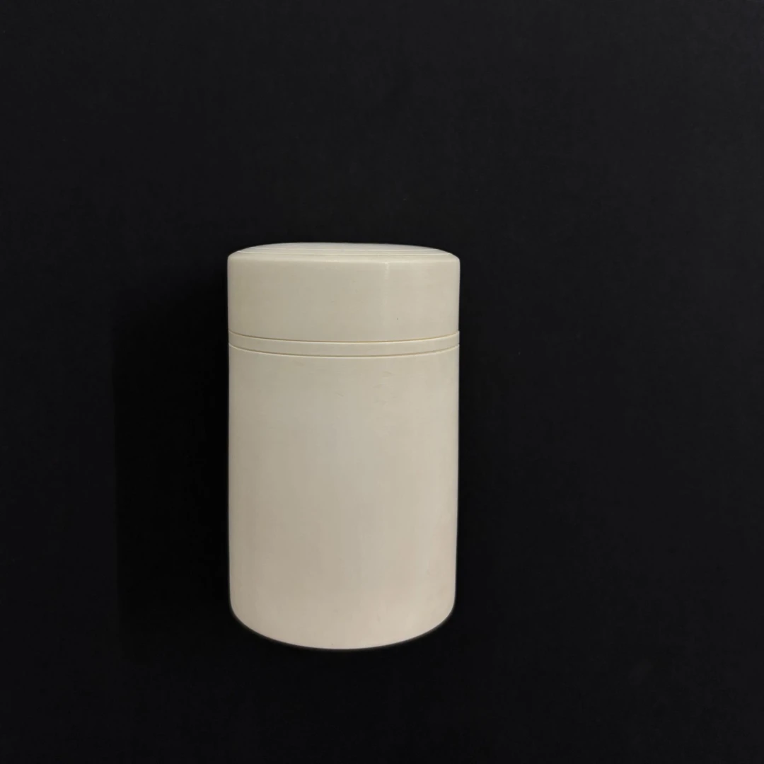 猛犸牙雕圆雕茶叶罐