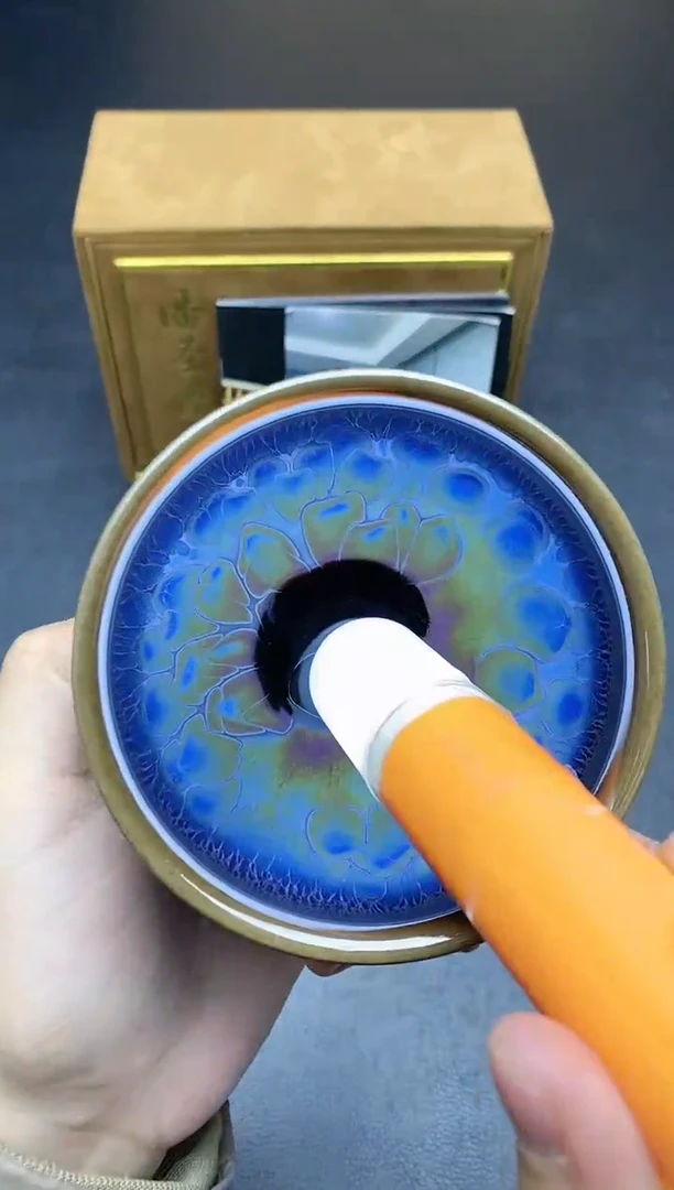 【闪购商品】瓷茶盏潘圣浩蓝色妖姬将军78