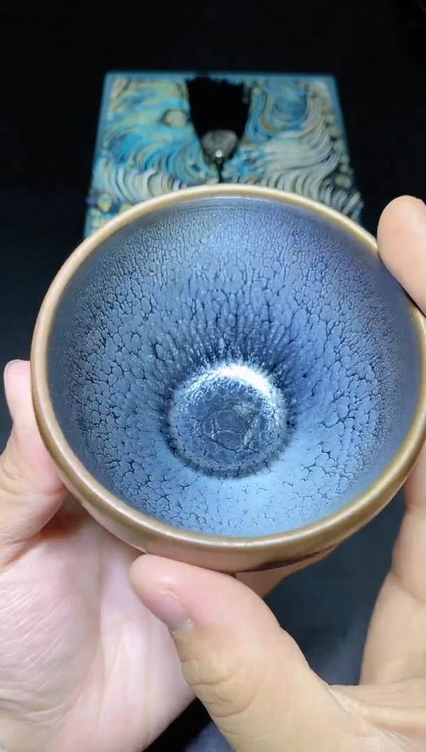 【闪购商品】瓷茶盏游炳福双面釉钵59