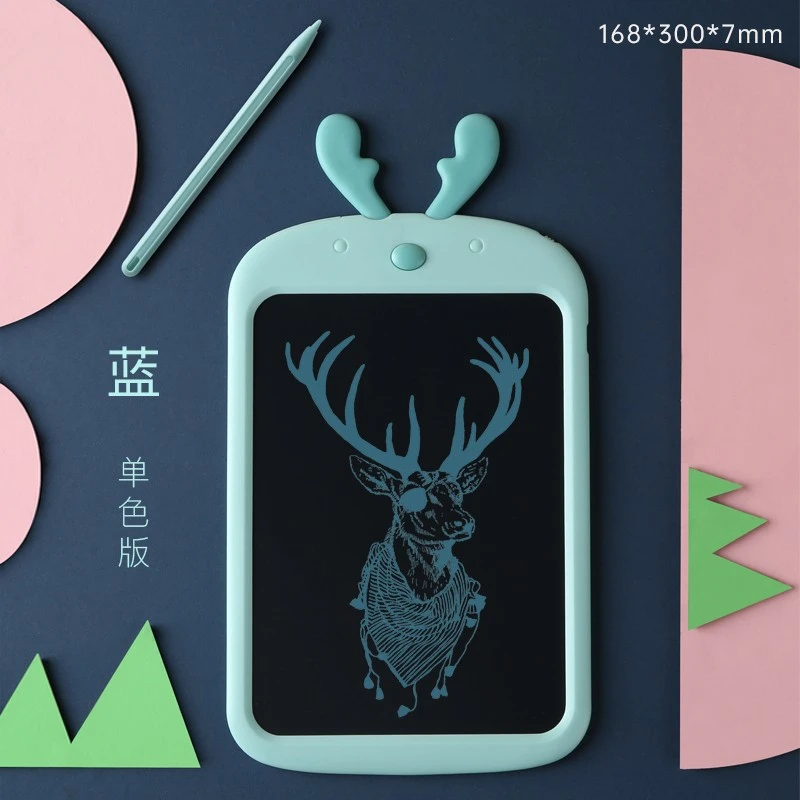 贝恩施10寸小鹿液晶手写板早教培养液晶画板手写板便携儿童画画板