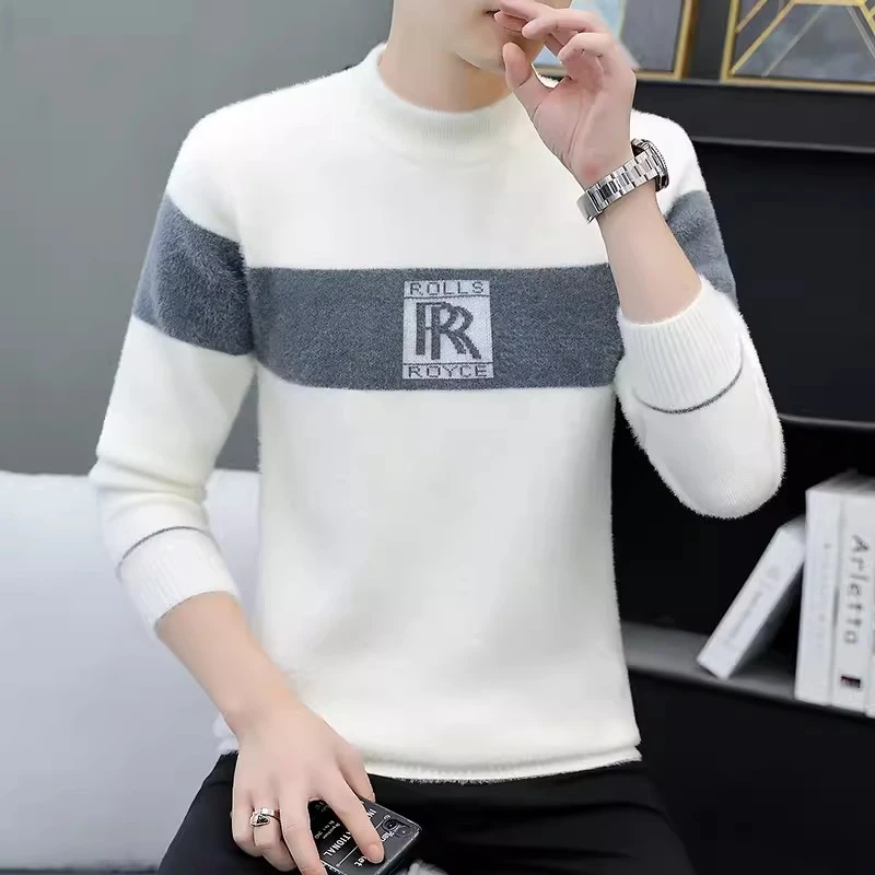 男士保暖内衣加绒加厚冬天长袖防寒休闲高领打底衫男土秋衣可外穿