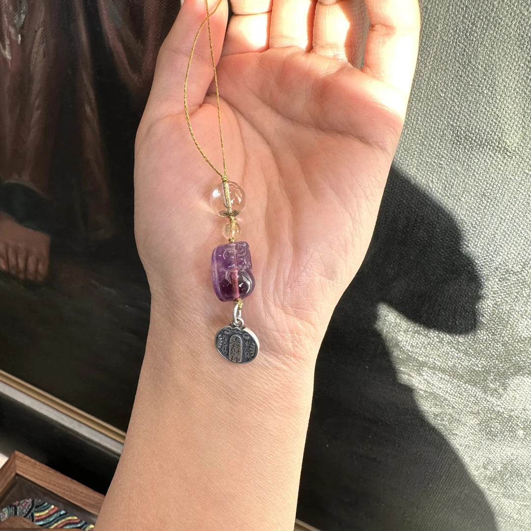 ananstudio 紫貔貅五路财神手机链