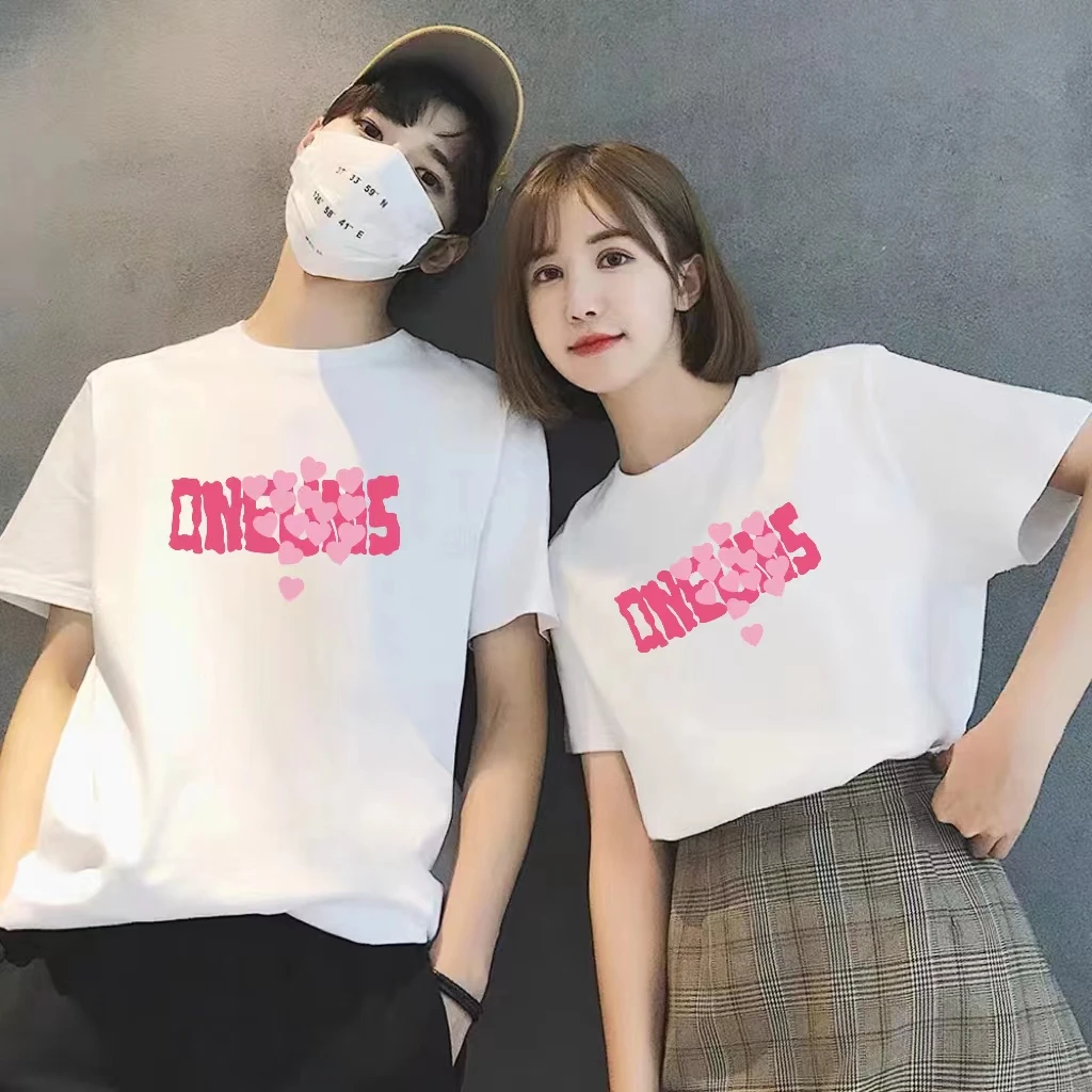 纯棉短袖夏季新款潮流情侣装短袖印花t恤百搭ins