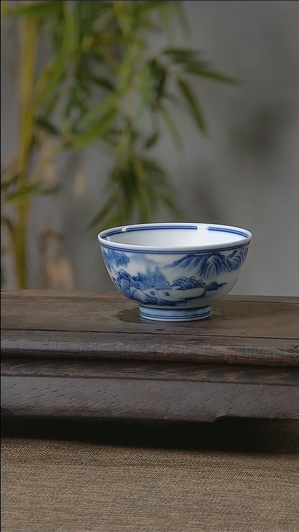 【闪购商品】折葵非器手工手绘山水小沐月杯