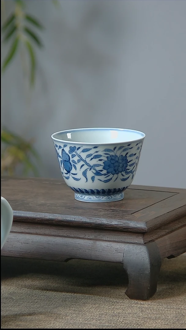 【闪购商品】折葵非器手工手绘桃沐月杯