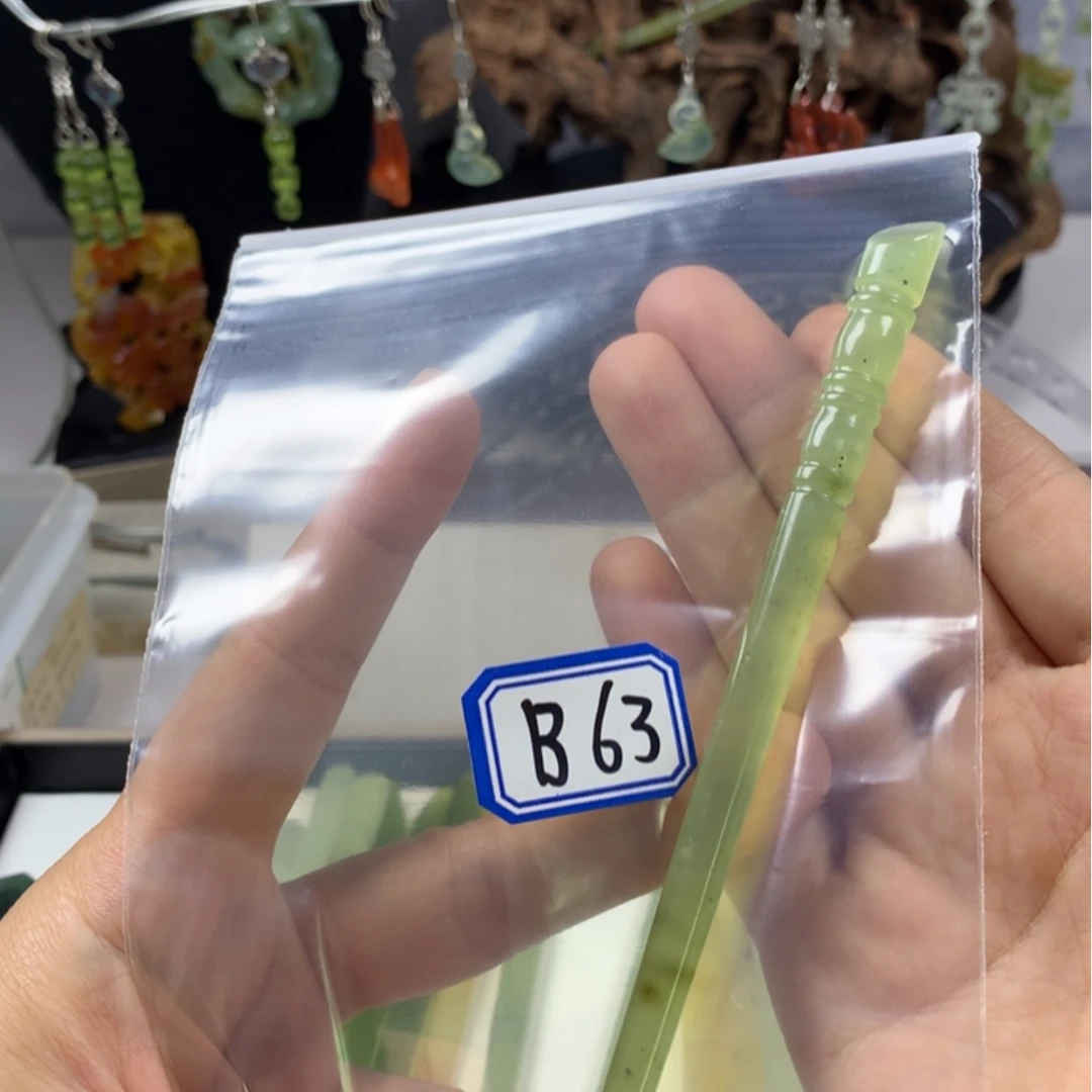 【闪购商品】蛇纹石玉发饰未镶嵌苏*航