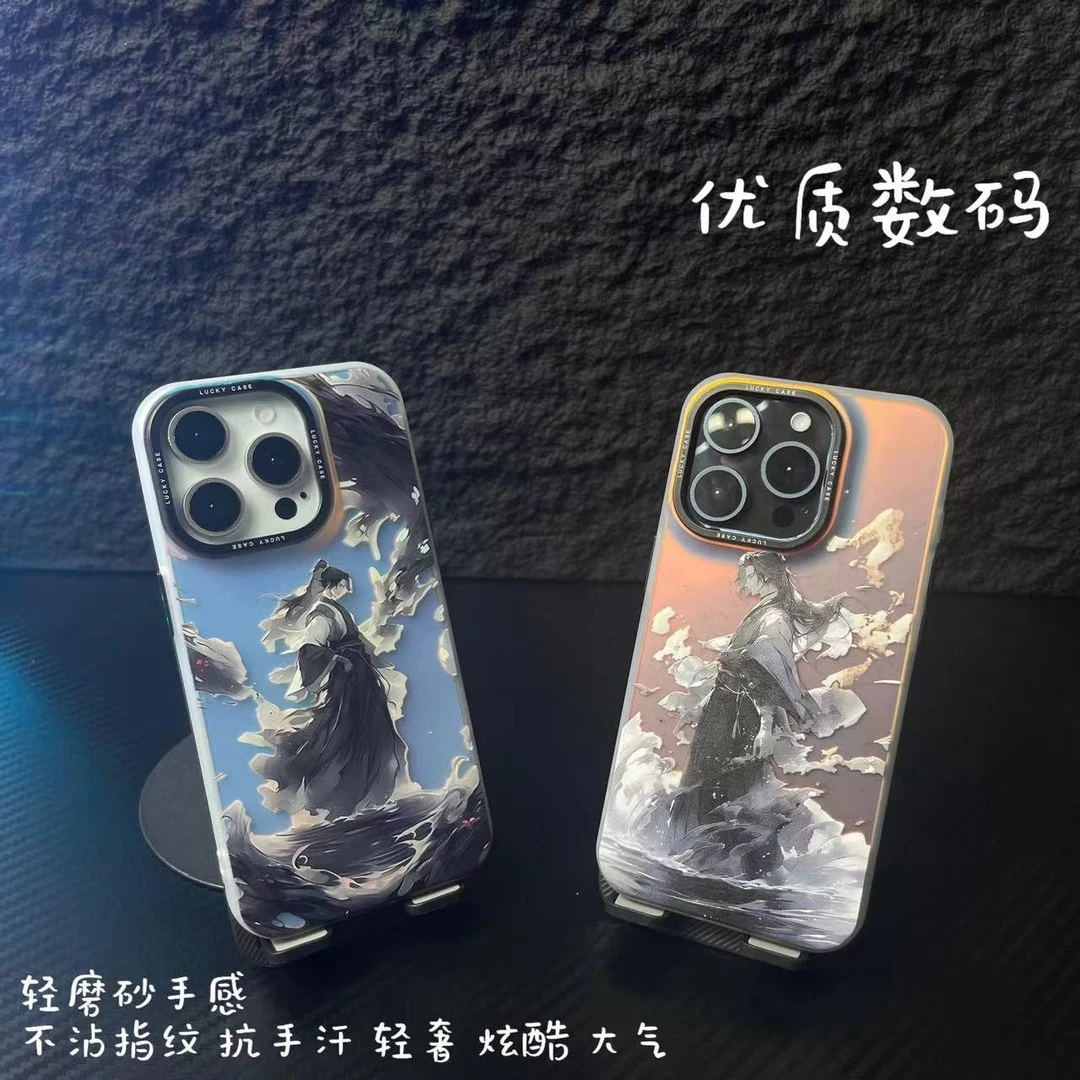 水墨少年A--IMD极光镭射爆款创意高档潮牌男款适用苹果华为手机壳