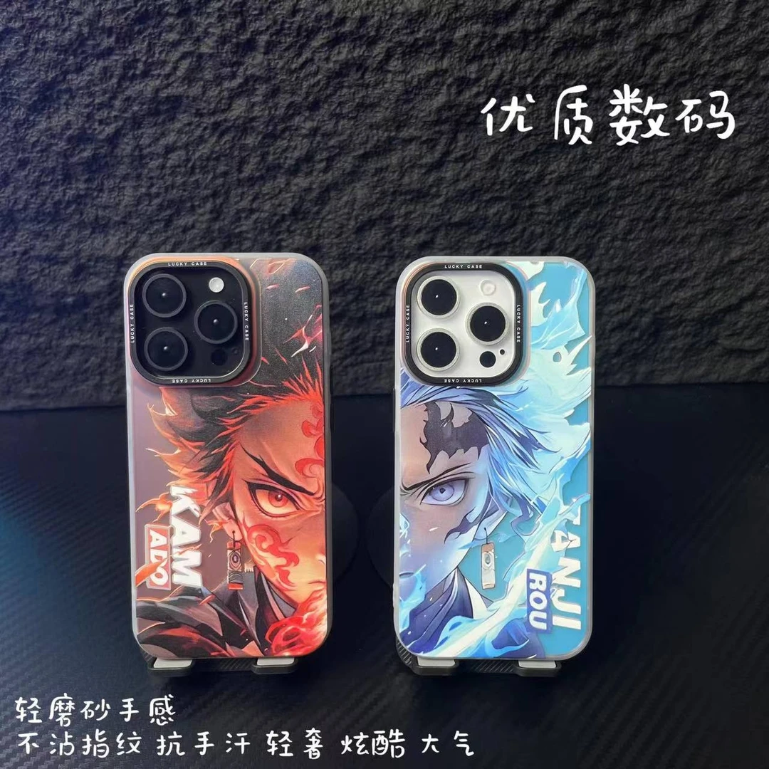 水之呼吸-IMD极光镭射爆款卡通潮牌创意个性男适用苹果华为手机壳