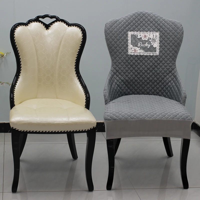 别墅餐厅餐桌椅子套罩欧式实木椅套罩凳子座套背保护套全包加厚55