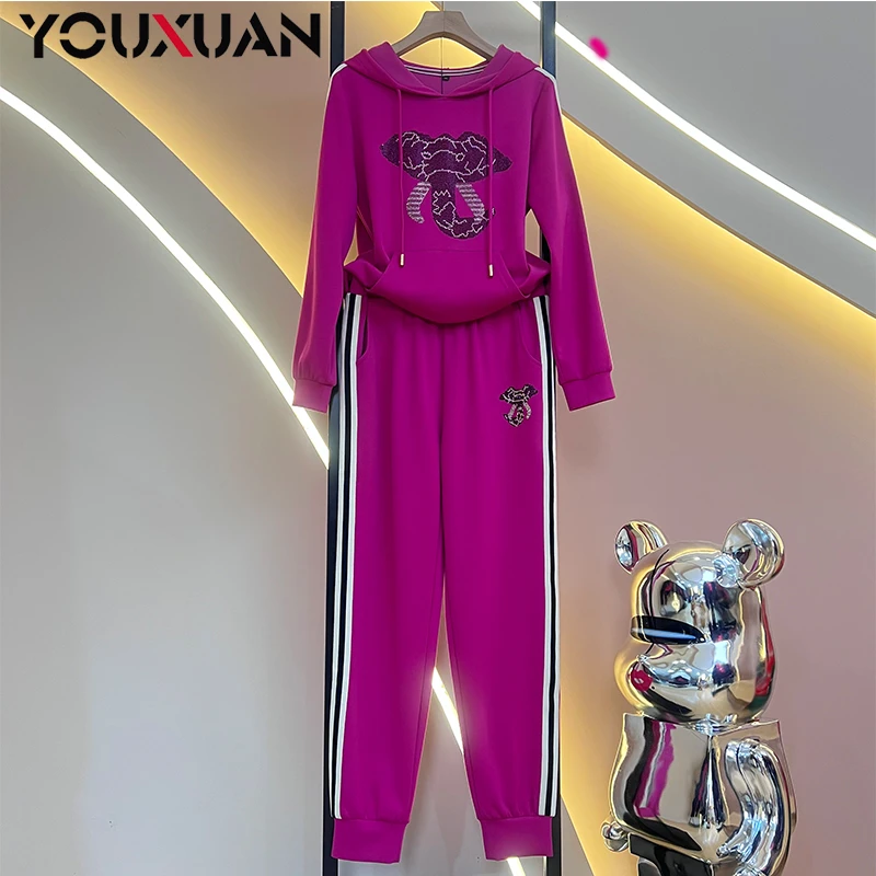 【秋季新款】2024新品女装显瘦百搭韩版时尚休闲长袖运动套装87606