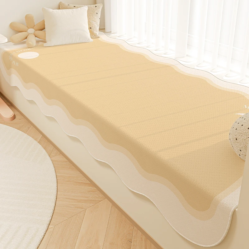 飘窗垫奶油风布置窗台垫2026新款不规则异形可定制卧室飘窗台垫子