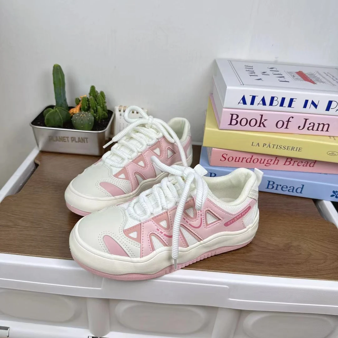 l-2339粉色秋季新款低帮时尚板鞋女韩版学生潮流个性休闲鞋女