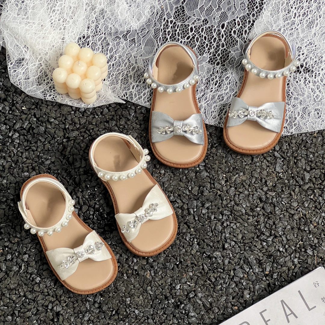 【璀璨夺目】2024夏季女童凉鞋露趾沙滩鞋软底公主鞋精致